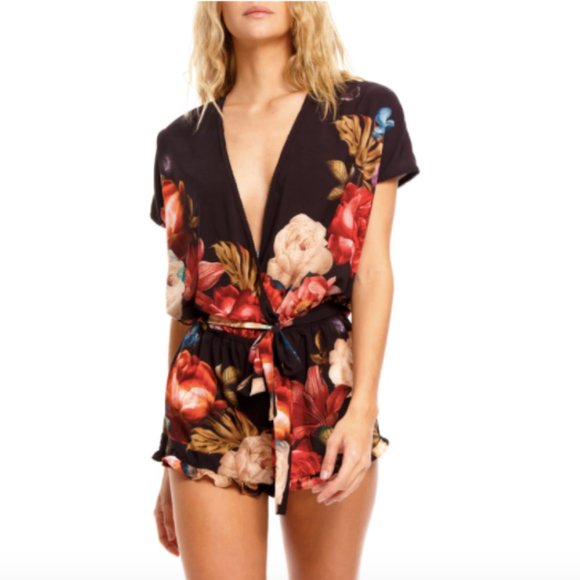 Agua Bendita Other - Agua Bendita Zenda Shade Floral Romper (NO BELT)